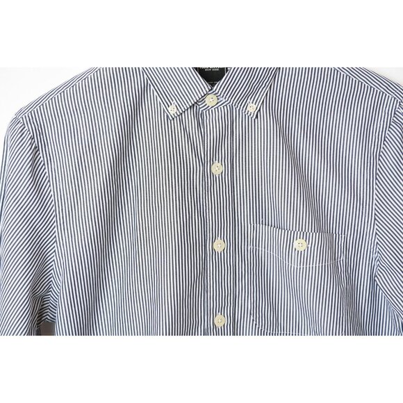TODD SNYDER Striped Black White Button-Down Shirt Cotton Regular Fit XS - Picture 3 of 13